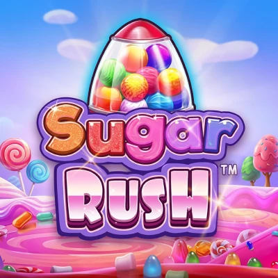 Sugar Rush cluster-pays slot tile in the Silver Oak Casino game lobby